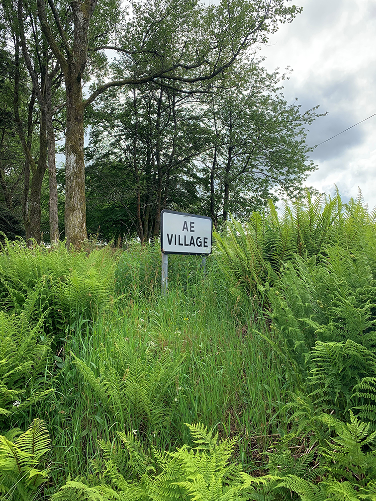 Ae Village sign